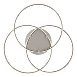 Luminosa Lighting Luminosa Kombos 45.6Cm Integrated Led Semi Flush Ceiling Light Nickel Matt 3X Led 4000K - thumbnail 3