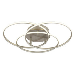 Luminosa Lighting Luminosa Kombos 45.6Cm Integrated Led Semi Flush Ceiling Light Nickel Matt 3X Led 4000K - thumbnail 1