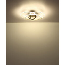 Luminosa Lighting Luminosa Kombos 45.6Cm Integrated Led Semi Flush Ceiling Light Nickel Matt 3X Led 4000K - thumbnail 4