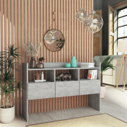 Berkfield Modern Sideboard Concrete Grey 105X30X70 Cm Engineered Wood - thumbnail 2