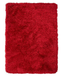 Red Plain Handmade Modern Shaggy Easy To Clean Rug For Bed Room Living Room And Dining Room-150Cm X 230Cm - thumbnail 4