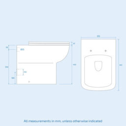 Nes Home 1000mm White Freestanding Vanity Unit With Basin & Rimless Back To Wall Toilet - thumbnail 7