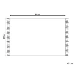Beliani Rug Konurtay Beige 200 X 300 Cm Jute - thumbnail 3