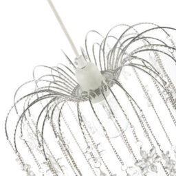 Happy Homewares Modern Waterfall Pendant Light Shade With Star Shaped Acrylic Icicles - thumbnail 3