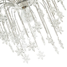 Happy Homewares Modern Waterfall Pendant Light Shade With Star Shaped Acrylic Icicles - thumbnail 4