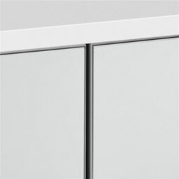 Yaheetech White Bathroom 2-Tier Wall-Mounted Cabinet With 2 Mirrored Doors - thumbnail 8