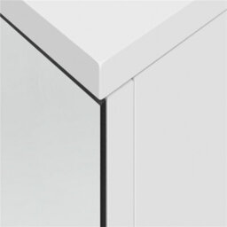 Yaheetech White Bathroom 2-Tier Wall-Mounted Cabinet With 2 Mirrored Doors - thumbnail 9