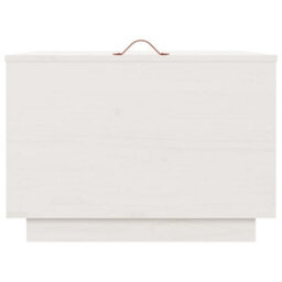 Berkfield Storage Boxes With Lids 3 Pcs White Solid Wood Pine - thumbnail 7
