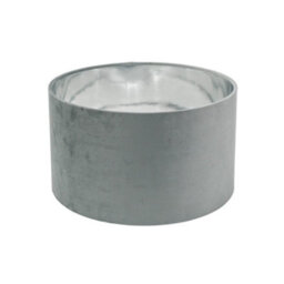 Valuelights Reni Grey Velvet & Silver Inner Drum Ceiling Lamp Shade (D)35Cm - thumbnail 2