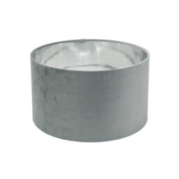 Valuelights Reni Grey Velvet & Silver Inner Drum Ceiling Lamp Shade (D)35Cm - thumbnail 7