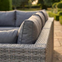 Artemis Home Oliena 7 Seat Modular Rattan L-Shaped Corner Garden Furniture - Grey - thumbnail 7