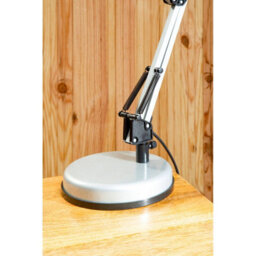 Orsina Silver Desk Lamp, Adjustable Arm And Head With Sleek Metal Frame, Matte Finish Offers Clean - thumbnail 4