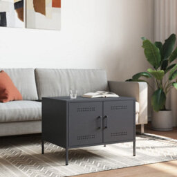 Berkfield Coffee Table Anthracite 68X50X50.5 Cm Steel - thumbnail 2