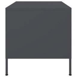 Berkfield Coffee Table Anthracite 68X50X50.5 Cm Steel - thumbnail 6