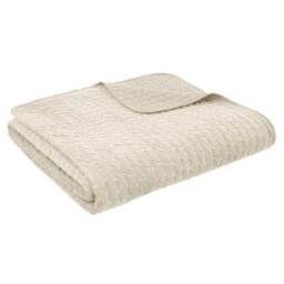 Bianca Fine Linens Attica Velvet Embroidered 240X260Cm Bedspread Natural - thumbnail 3