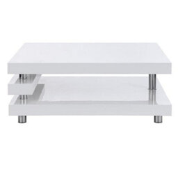 Furniture in Fashion Borneo High Gloss Coffee Table Square In White - thumbnail 6