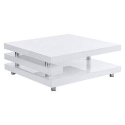 Furniture in Fashion Borneo High Gloss Coffee Table Square In White - thumbnail 4