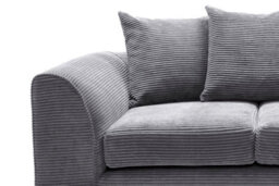 SquareBoxx Lennox Grey Sofa Set 3 Seater + 2 Seater - thumbnail 4