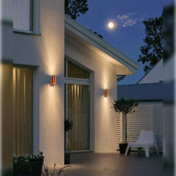 Long Life Lamps Company Pir Double Outdoor Wall Light Copper Finish With Movement Sensor Ip44 Zlc342Csen - thumbnail 8