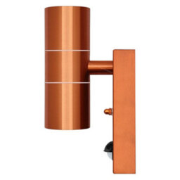 Long Life Lamps Company Pir Double Outdoor Wall Light Copper Finish With Movement Sensor Ip44 Zlc342Csen - thumbnail 4