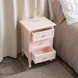 Melody Maison Large Pink 6 Drawer Chest Of Drawers & Pair Of 3 Drawer Bedsides - Sophia Pink Range - thumbnail 7