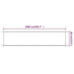 Berkfield Vertical Awning Terracotta 60X1000 Cm Oxford Fabric - thumbnail 5
