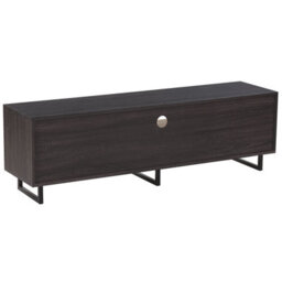Beliani Dark Brown Two-Tone Tv Cabinet For Up To 65-Inch Tvs With Storage And Cable Management - thumbnail 5
