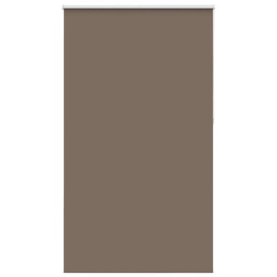 Berkfield Durable Roller Blind Blackout Coffee 140X230 Cm Fabric Width 136.6 Cm Polyester - image 1