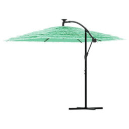 Walplus Garden Parasol With Steel Pole Green 269X269X235 Cm - thumbnail 5