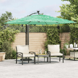 Walplus Garden Parasol With Steel Pole Green 269X269X235 Cm - thumbnail 1