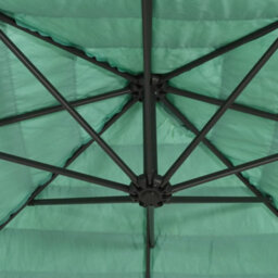 Walplus Garden Parasol With Steel Pole Green 269X269X235 Cm - thumbnail 9