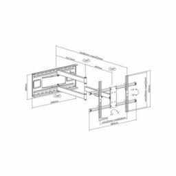 "TTAP GROUP Ttap Extra Long Arm Full Motion Tv Bracket, Ttd604Da4 For 43"" - 80"" Screens" - thumbnail 5