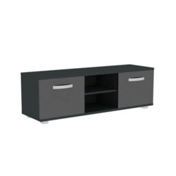 Lassic Vida Designs Cosmo Black 2 Door Tv Unit 120Cm Sideboard Cabinet - thumbnail 7