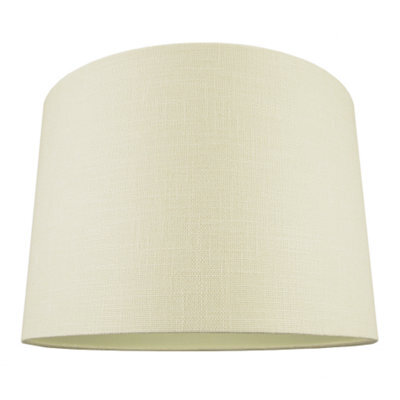 Happy Homewares Contemporary And Sleek Cream Linen 16 Lamp Shade With Cotton Inner Lining - image 1