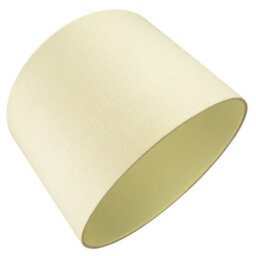 Happy Homewares Contemporary And Sleek Cream Linen 16 Lamp Shade With Cotton Inner Lining - thumbnail 7
