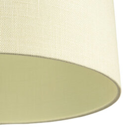 Happy Homewares Contemporary And Sleek Cream Linen 16 Lamp Shade With Cotton Inner Lining - thumbnail 4