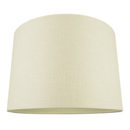 Happy Homewares Contemporary And Sleek Cream Linen 16 Lamp Shade With Cotton Inner Lining
