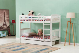 Kosy Koala Bunk Bed Kids White 3Ft Single Pine Wooden Children Bedroom Furniture - thumbnail 7