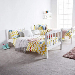 Kosy Koala Bunk Bed Kids White 3Ft Single Pine Wooden Children Bedroom Furniture - thumbnail 4