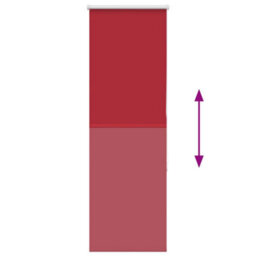 Berkfield Durable Roller Blind Blackout Red 55X150 Cm Fabric Width 50.7 Cm Polyester - thumbnail 5