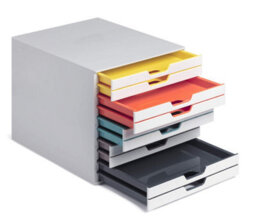 Durable Varicolor Mix Desktop Organiser 10 Drawer Colour Coded Storage - A4+ - thumbnail 7