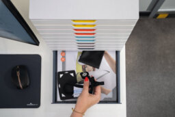 Durable Varicolor Mix Desktop Organiser 10 Drawer Colour Coded Storage - A4+ - thumbnail 6