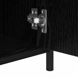 Berkfield Modern Bedside Cabinet Black Oak 40X42X60 Cm Engineered Wood - thumbnail 9