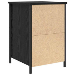 Berkfield Modern Bedside Cabinet Black Oak 40X42X60 Cm Engineered Wood - thumbnail 8