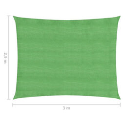 Berkfield Sunshade Sail 160 G/m2 Light Green 2.5X3 M Hdpe - thumbnail 6