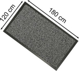 Kav Door Mat Dirt Trapper - Durable Indoor And Outdoor Non-Slip Rug - Super Absorbent- Home, Office(Grey / Black, 120Cm X 180Cm) - thumbnail 2