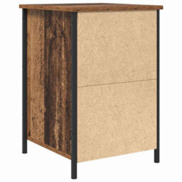 Berkfield Rustic Bedside Cabinets 2 Pcs Old Wood 40X42X60 Cm Engineered Wood - thumbnail 9