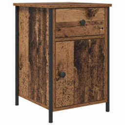 Berkfield Rustic Bedside Cabinets 2 Pcs Old Wood 40X42X60 Cm Engineered Wood - thumbnail 5
