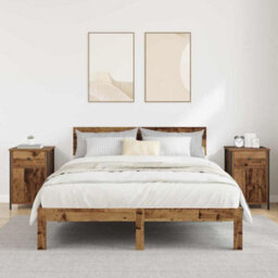 Berkfield Rustic Bedside Cabinets 2 Pcs Old Wood 40X42X60 Cm Engineered Wood - thumbnail 4