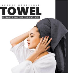Gc Gaveno Cavailia 8 Piece Bostonian Oasis Towel Bale Set Dark Grey Quick Dry And Super Obsorbent Towel - thumbnail 4